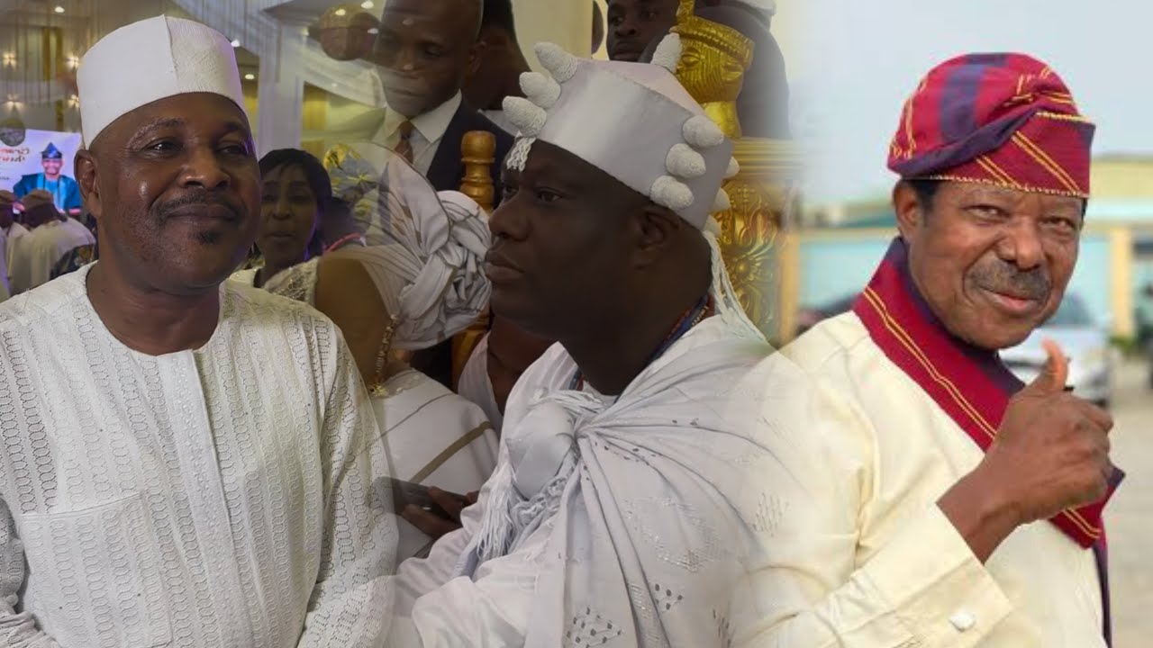 OONI OF IFE, SAHEED BALOGUN AND HIS SON DANCE TO KING SUNNY ADE MUSIC AT OONI 51ST BIRTHDAY PARTY