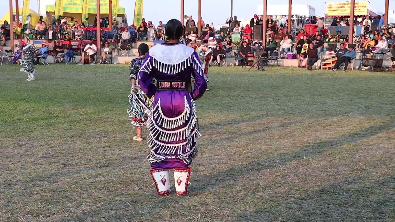 MVI 5189 Mandaree 2023, Championship Sunday, Women's Old Style Jingle Dress Special... Part II...