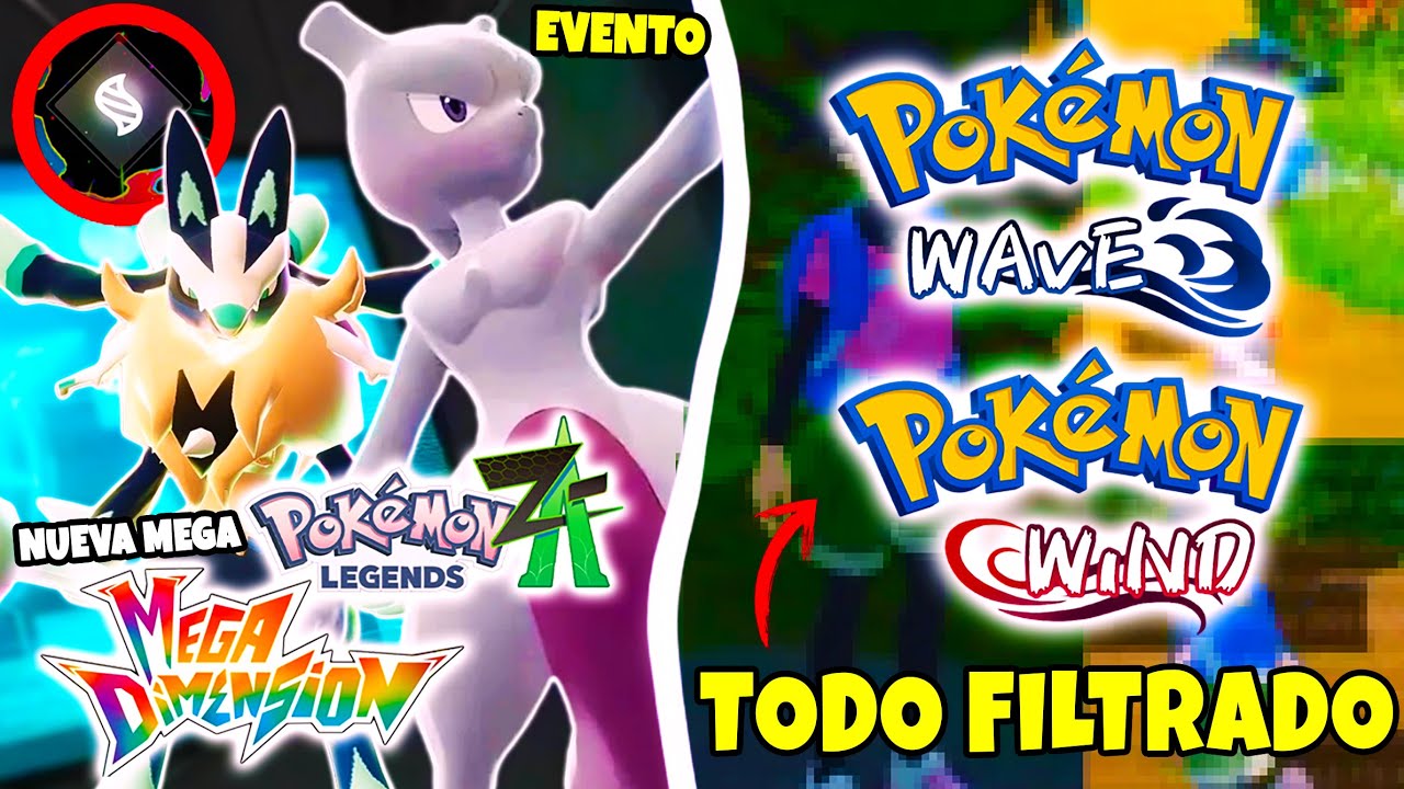 ⚠️ AHORA EVENTO de MEWTWO en LEYENDAS POKEMON ZA y &iexcl;SE FILTRA TODA la 10&ordf; GENERACION!