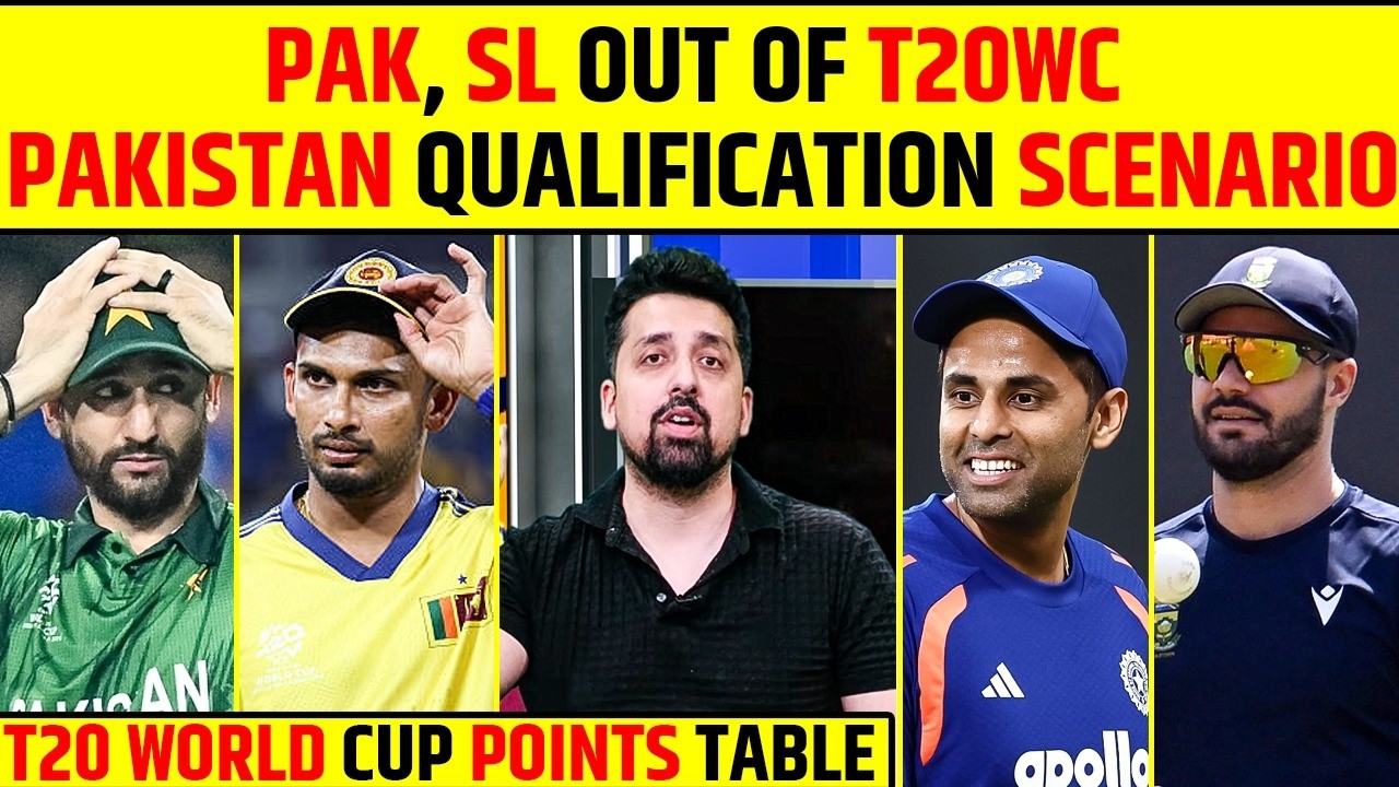 PAK & SL OUT OF T20 WC 😱 | FULL QUALIFICATION SCENARIO EXPLAINED | T20 WORLD CUP POINTS TABLE |#t20