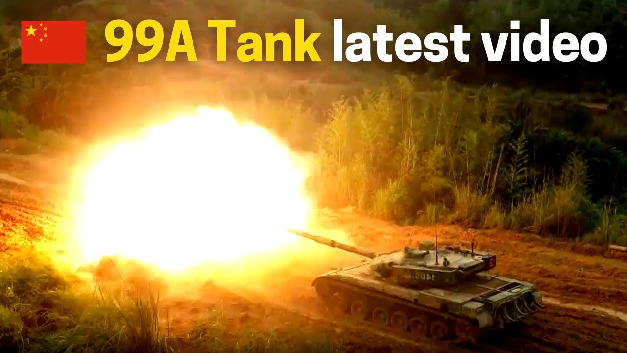 China 99A tank firing on the move! Latest video show PLA 96B and 04A IFV day and night firing drills