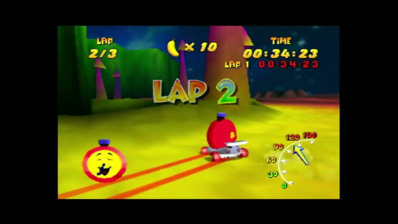 PD4FR -- Diddy Kong Racing (N64) -- Darkmoon Caverns (Car, Standard) in 1:38.76