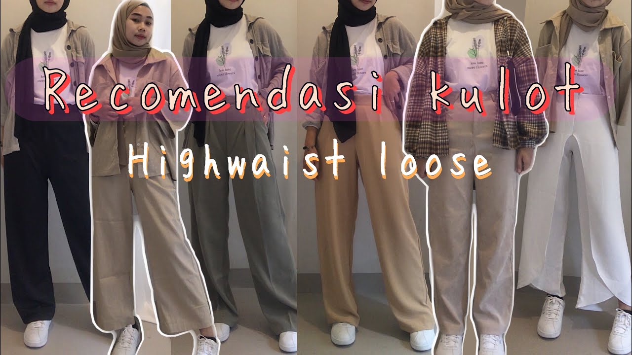 SHOPEE HAUL CELANA KULOT LOOSE HAIGHWAIST RECOMENDED !!