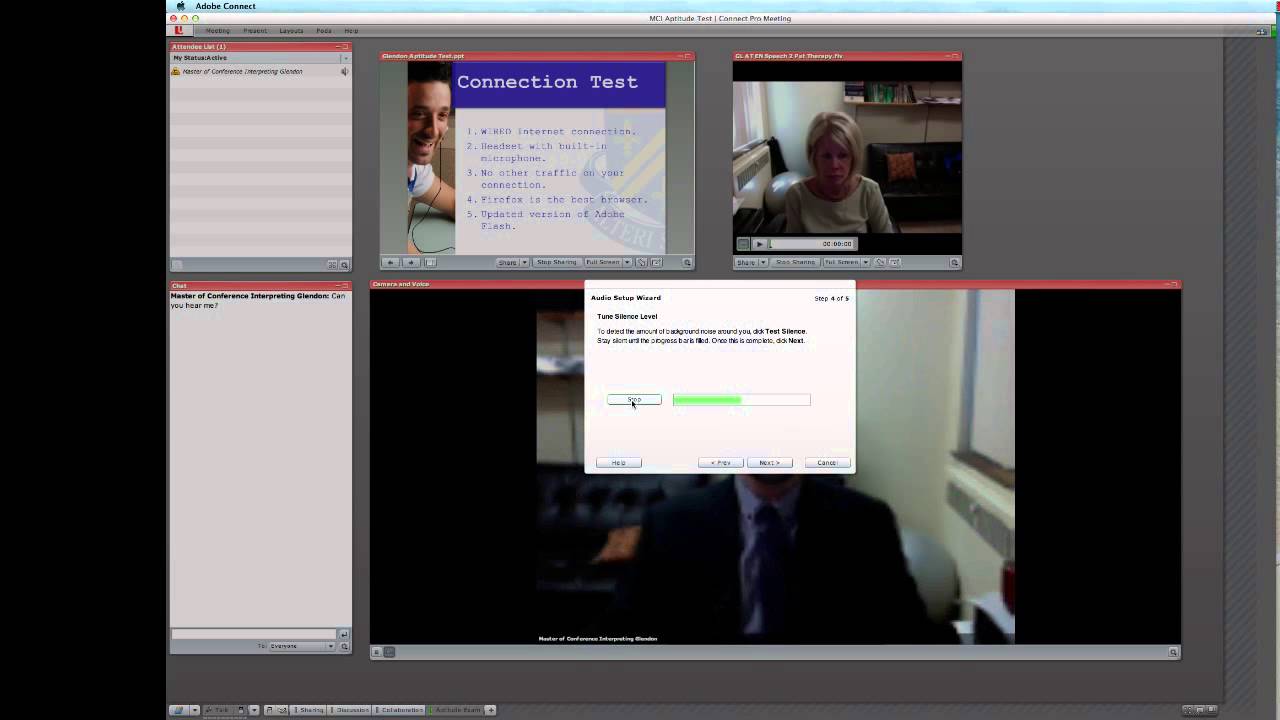 The Master of Conference Interpreting Aptitude Test