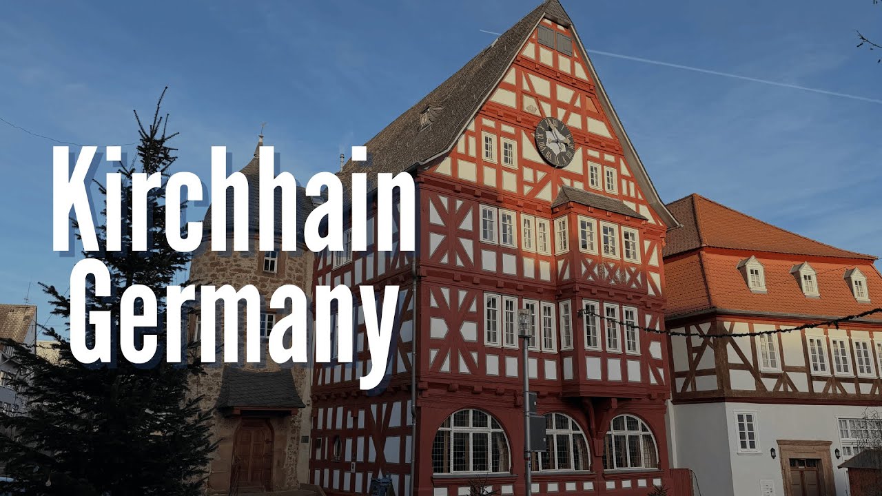 KIRCHHAIN, Germany 4K Walking Tour | City Walk with Captions | Прогулка по Кирххайну с субтитрами
