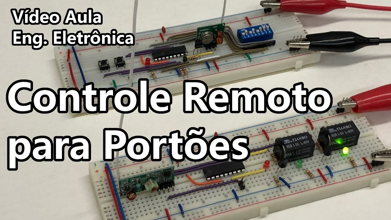 CONSTRUA UM CONTROLE REMOTO CODIFICADO PARA PORTÕES | Vídeo Aula #324