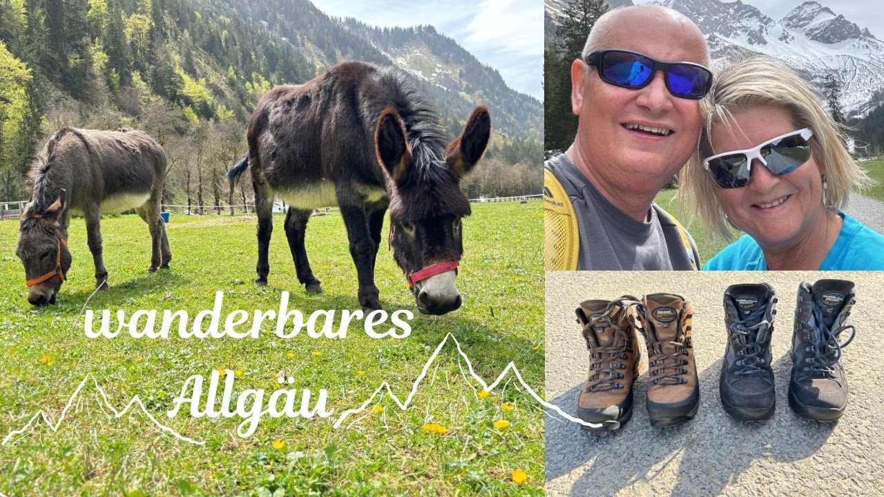 Allgäu April/Mai 2024 Wandern vom Trettachtal ins Oytal. Maibaumaufstellen in Sonthofen