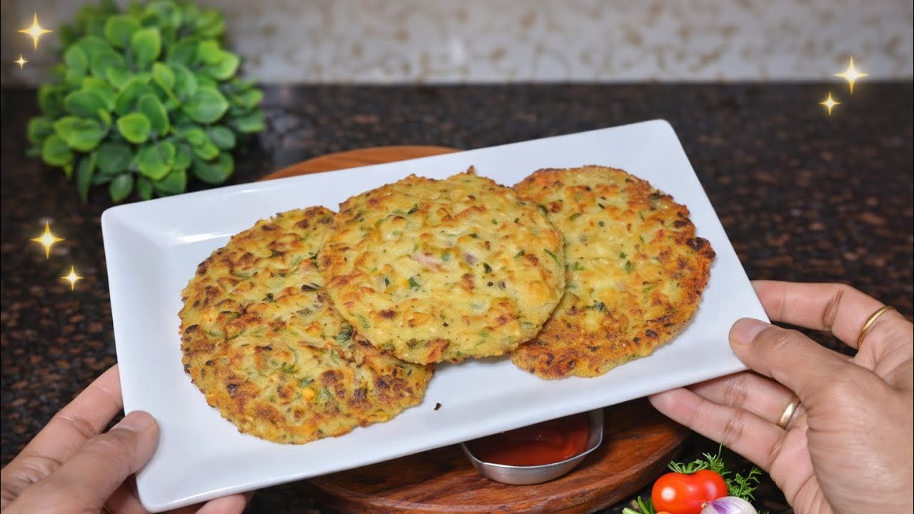 Leftover Rice Recipe |सुबह का नाश्ता बनाया 1 चम्मच तेल मे,कल के बचे चावल से|