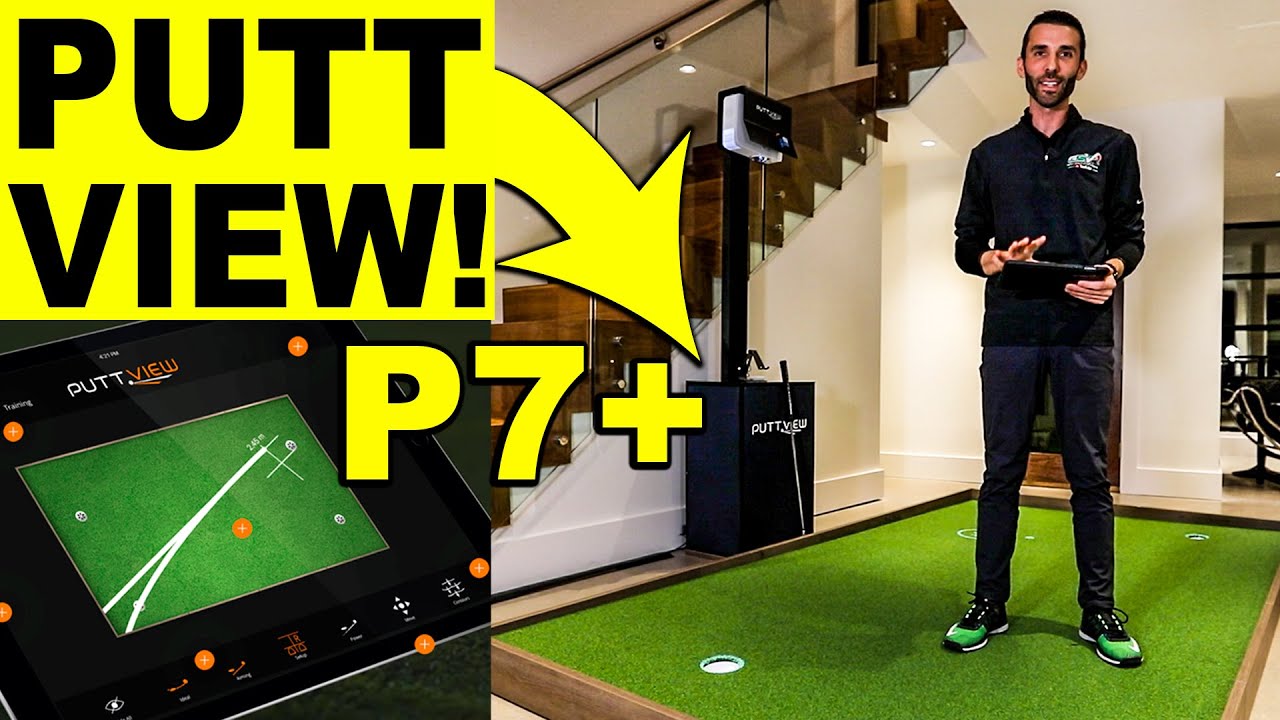 PUTTVIEW P7 (Plus) - FIRST LOOK & REVIEW - Indoor Home Putting Green ⛳