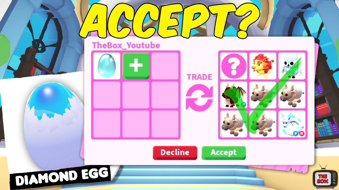 Trading a DIAMOND EGG in ADOPT ME! What do people offer?