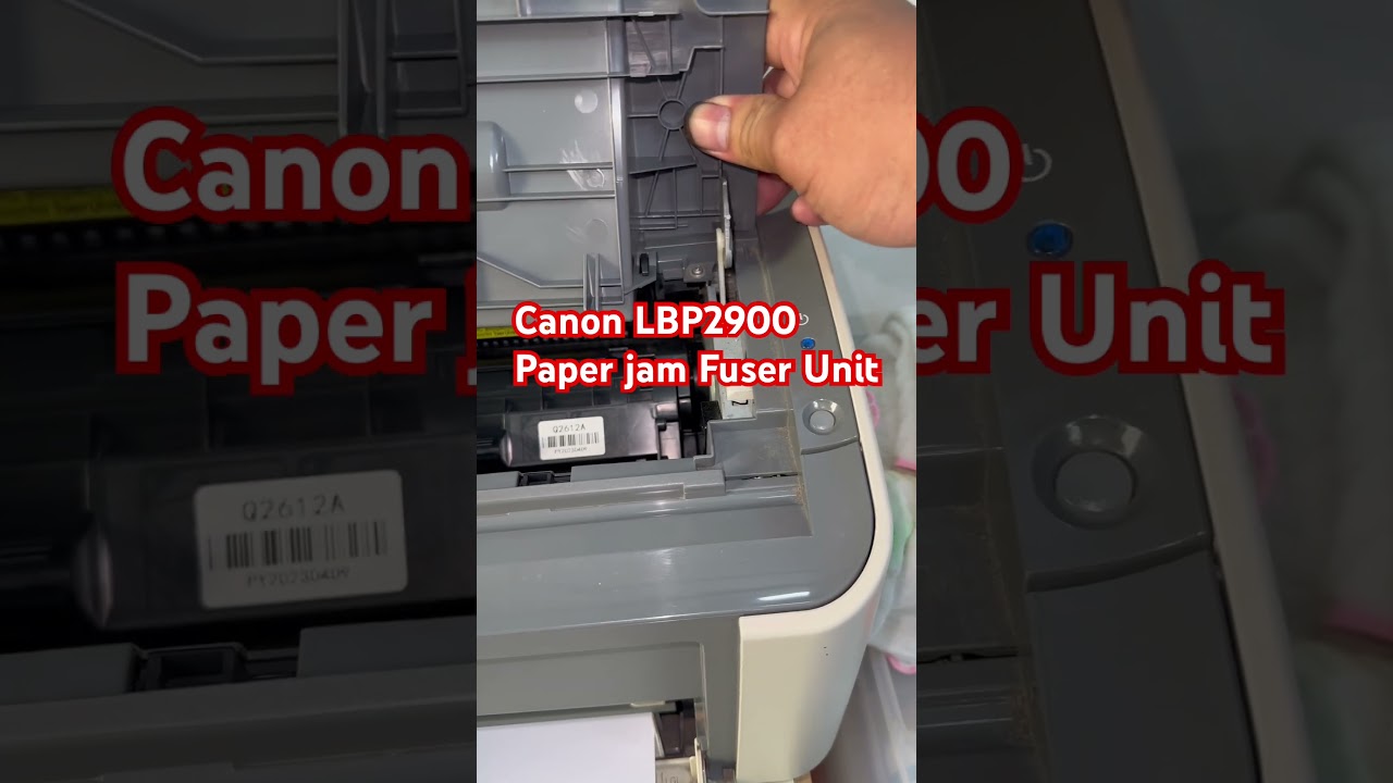 Canon LBP2900 Printer Paper Jam in Fuser Unit #tutorials #diy #canonlbp2900paperjam #repair #howto