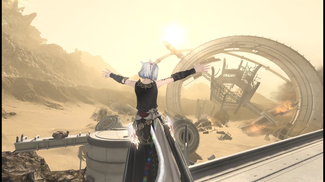 FFXIV - Nier Automata Raid 2 as monk 「人形タチノ軍事基地」