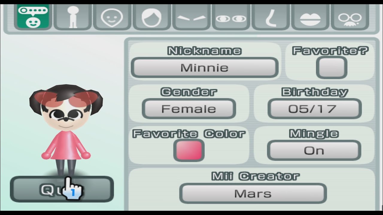 Minnie Mouse - Disney - Mii 1821
