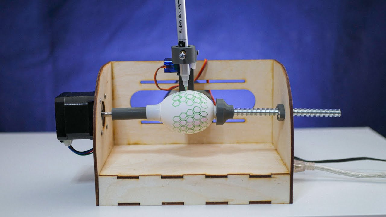 Arduino based CNC machine paints eggs