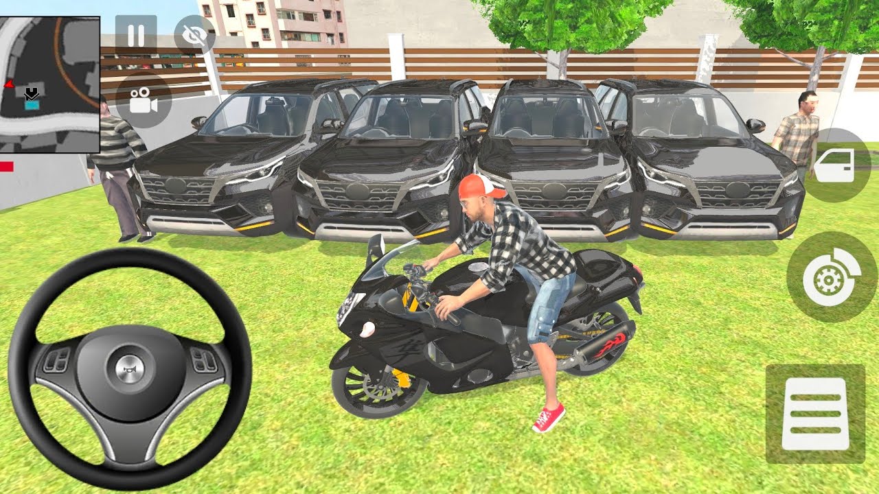 🤑Indian Theft Auto Simulator🤩 Indian Showroom Purchase😲Modified Lexriy Fortuner Hayabusa Bike🥳Game
