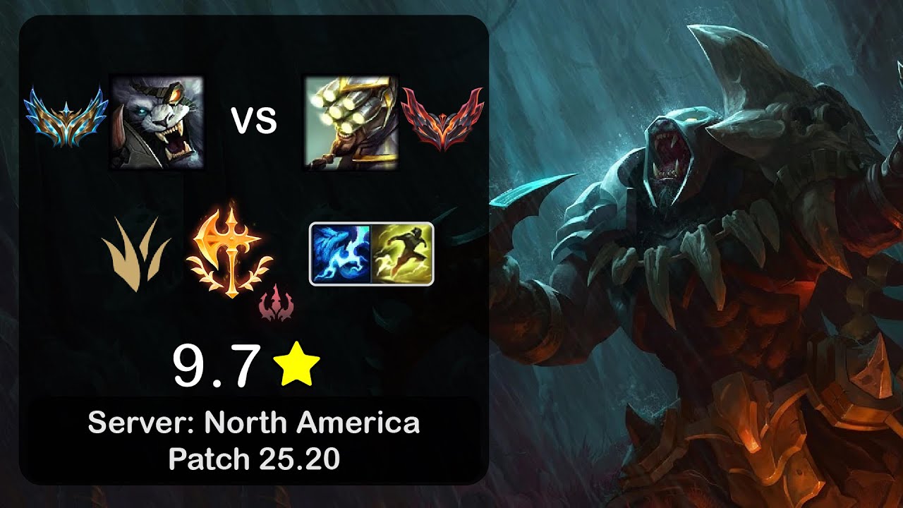 Rengar Jungle vs Master Yi - NA Challenger - Patch 25.20