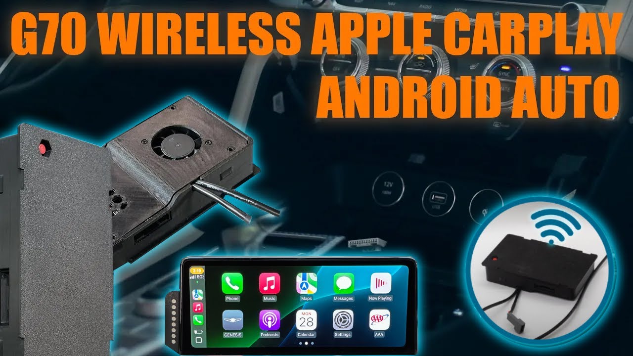 Genesis G70 Wireless Charger + Wireless CarPlay & Android Auto Upgrade | Full Installation Guide