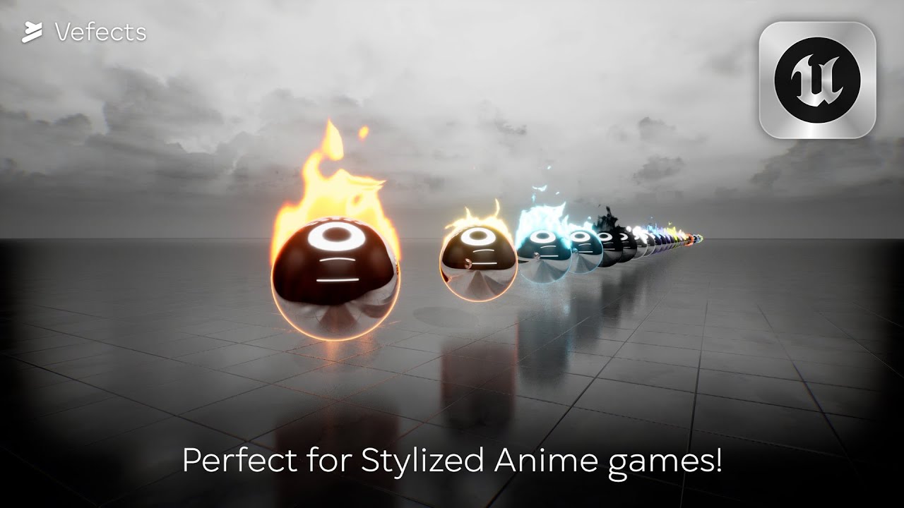 Free Stylized Fire VFX - Unreal Engine Fab Visual Effects Pack - Vefects