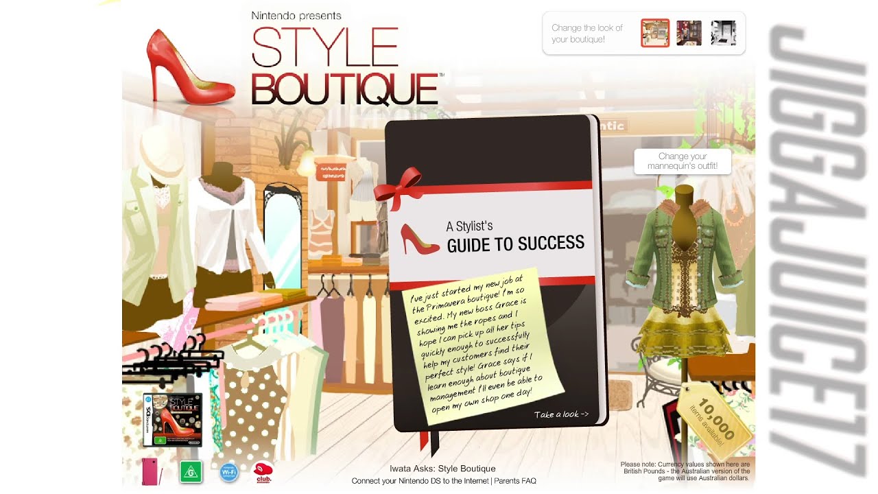 Nintendo Presents: Style Boutique Nintendo Flash Game (No Commentary)