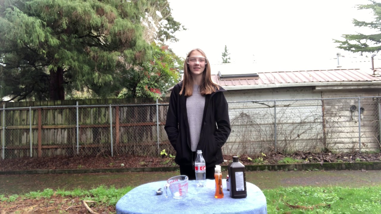 Elephant toothpaste science experiment