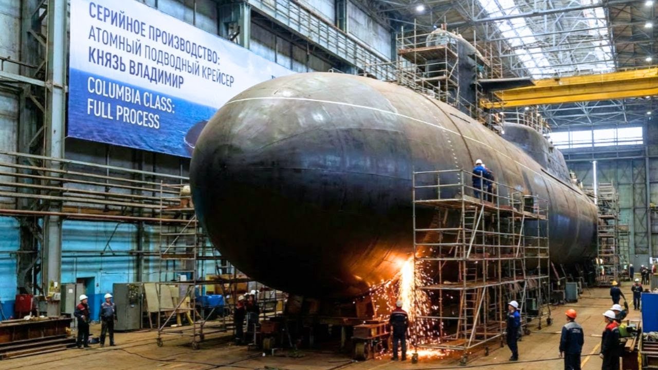 Внутри завода класса &laquo;Колумбия&raquo;: секретное производство атомных подводных лодок США (полный процесс)
