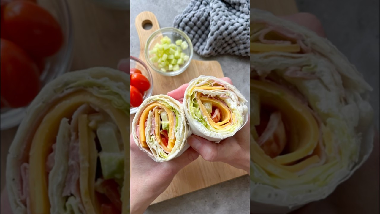 Ham and Cheese Salad Wrap