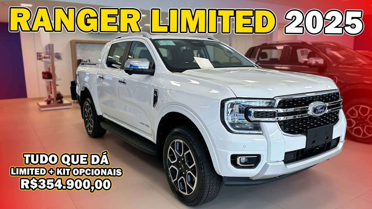 FORD RANGER LIMITED 2025 - Conheça o Modelo Com Kit Opcionais e Muito Mais!