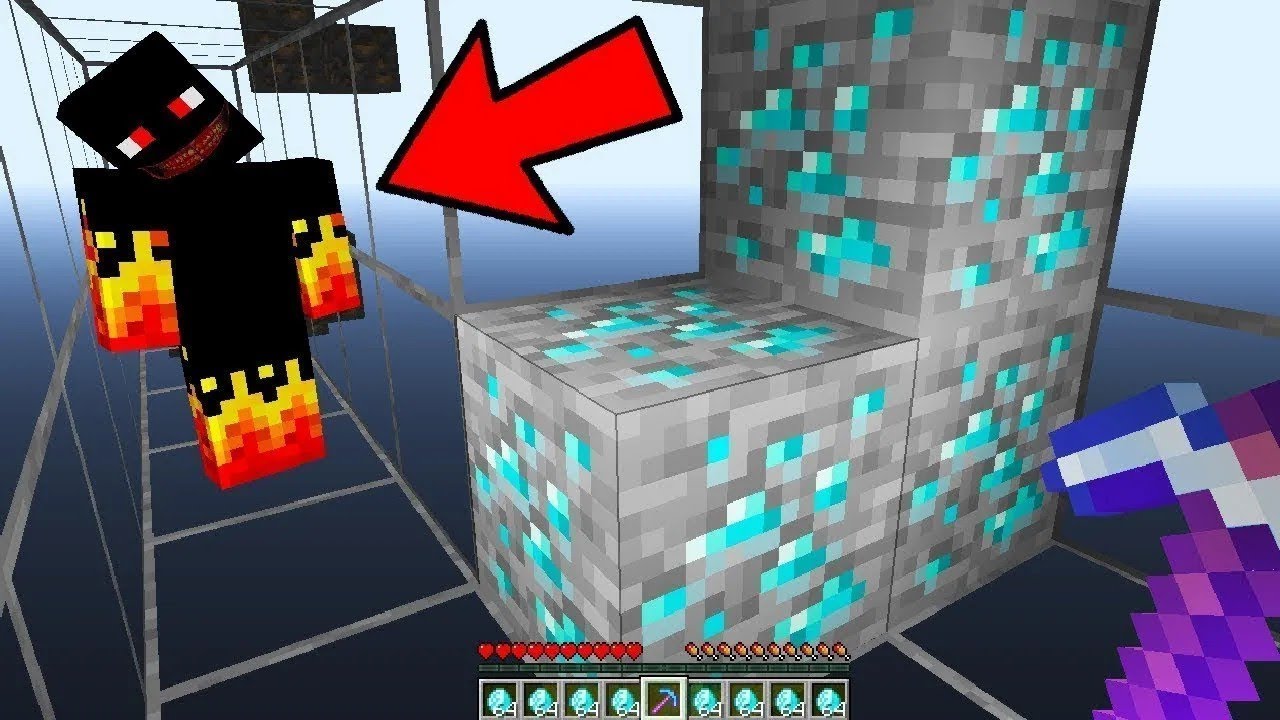 Enganei meu AMIGO usando VISÃO RAIO X no MINECRAFT