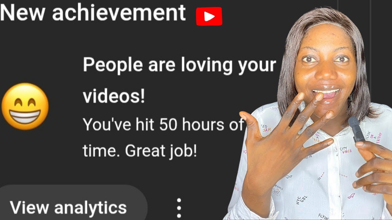 I Got My First 50 YouTube Watch Hours!