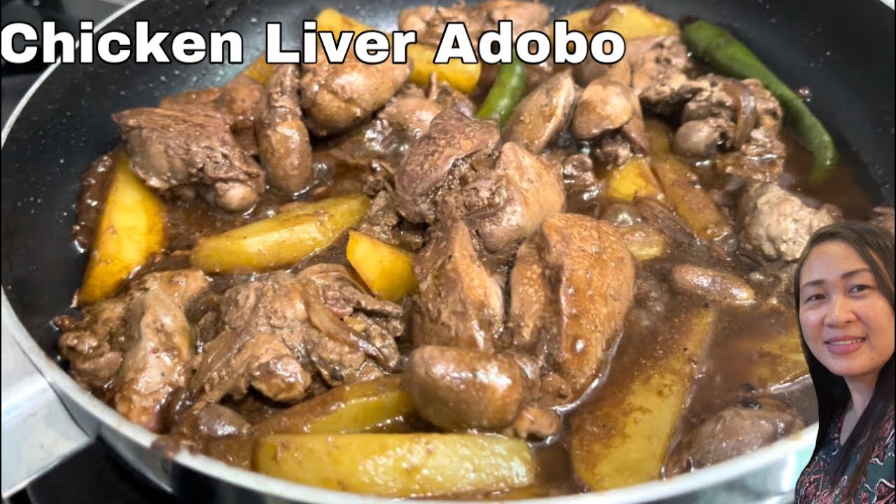 Chicken Liver Adobo with potato/ Adobong Atay ng Manok / Easy to follow recipe