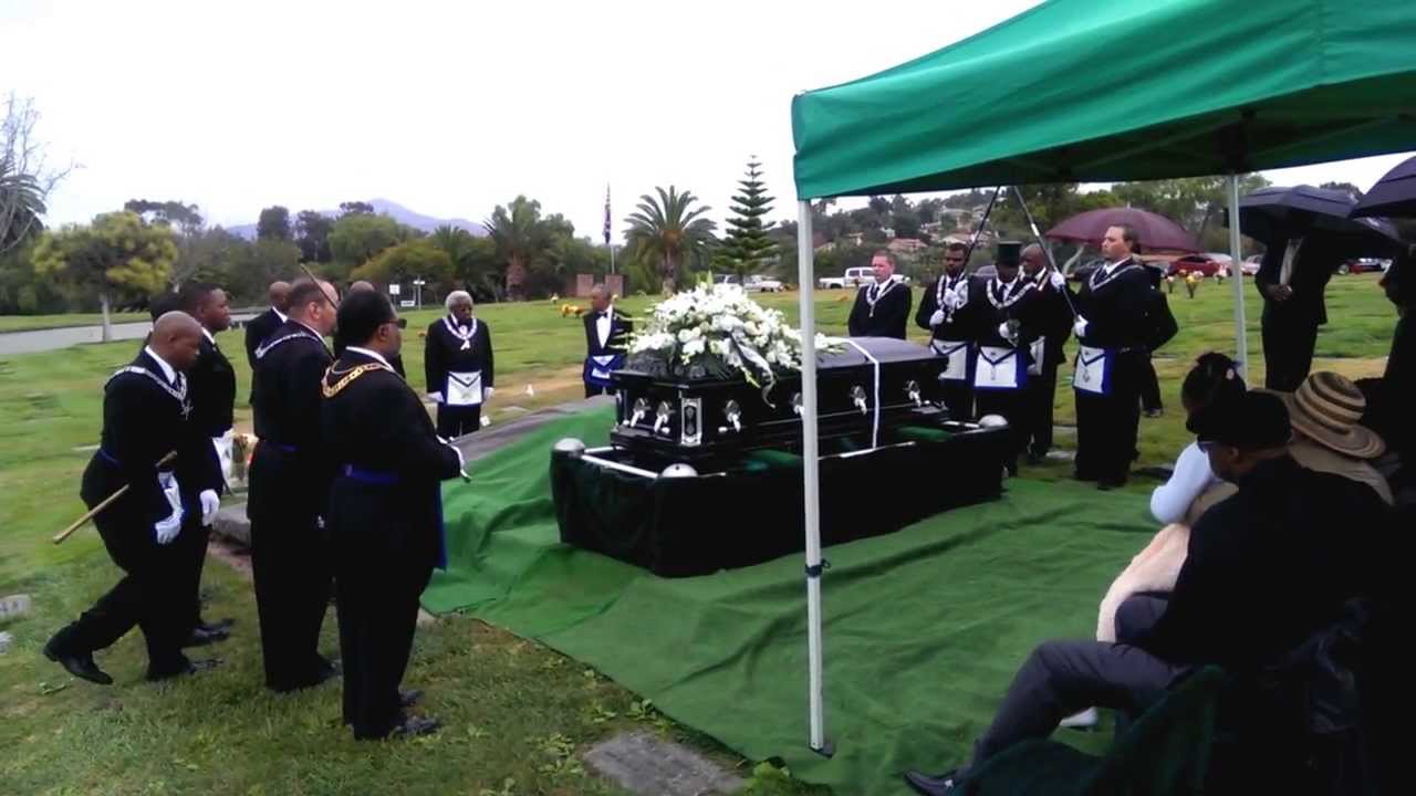 Prince Hall Masonic burial by Brother Trapps