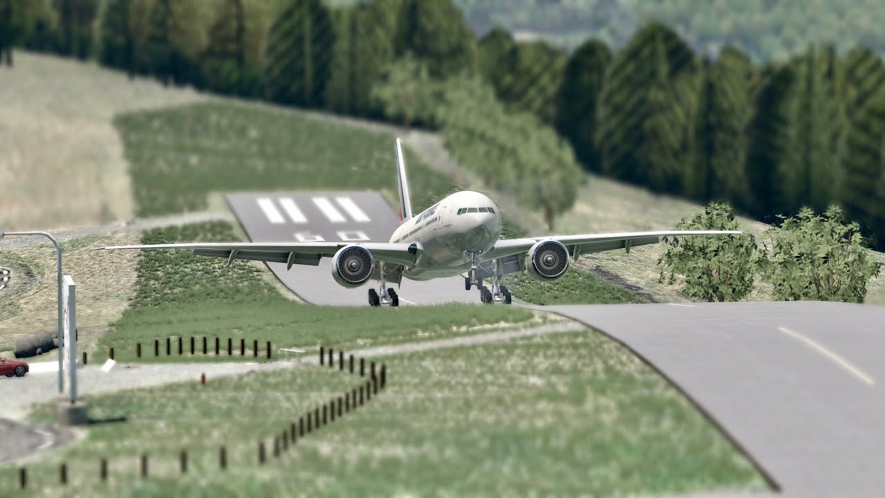 Big Jets At The STEEPEST Runway - Airport In The Mountains