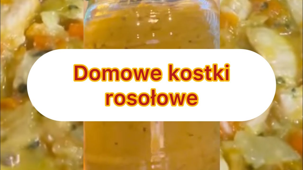Domowe kostki rosołowe drobiowe