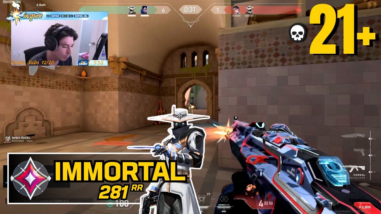 BIND! 21 ELIMS! ENVY INSPIRE CYPHER IMMORTAL RANKED GAMEPLAY