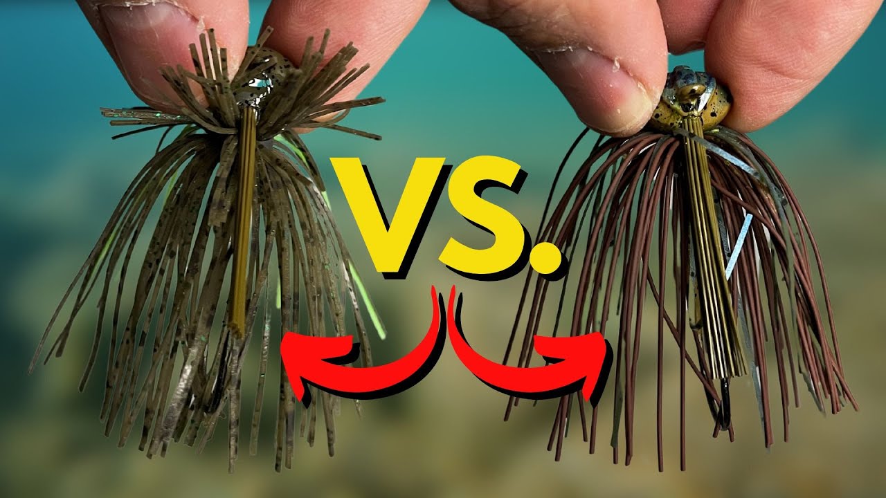 Cold Water Jigs: Living Rubber vs Silicone Skirts - Watch the Difference
