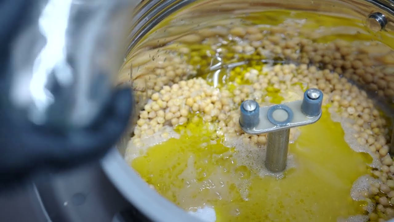 Produzione Hummus di ceci in barattolo - Banco Multifunzione BM50TOP