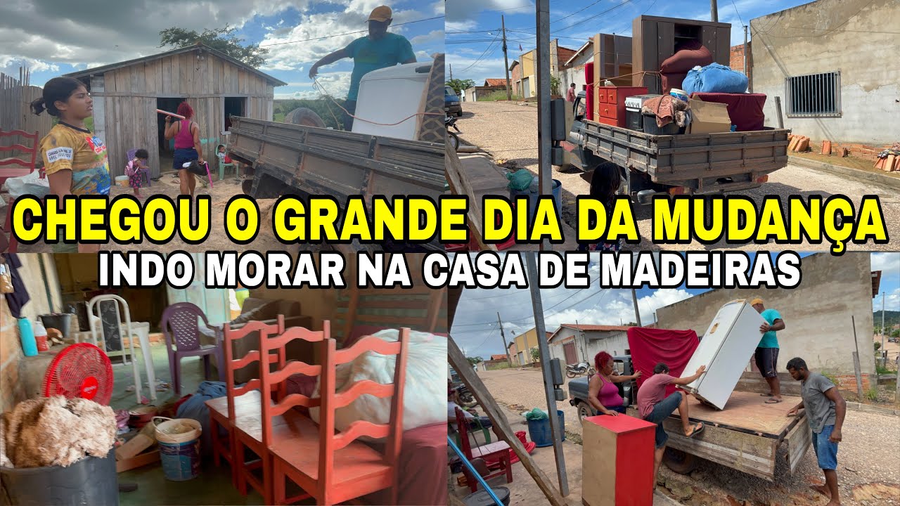 CHEGOU O GRANDE DIA DA MUDANÇA!!INDO MORA NA CASINHA DE MADEIRA 