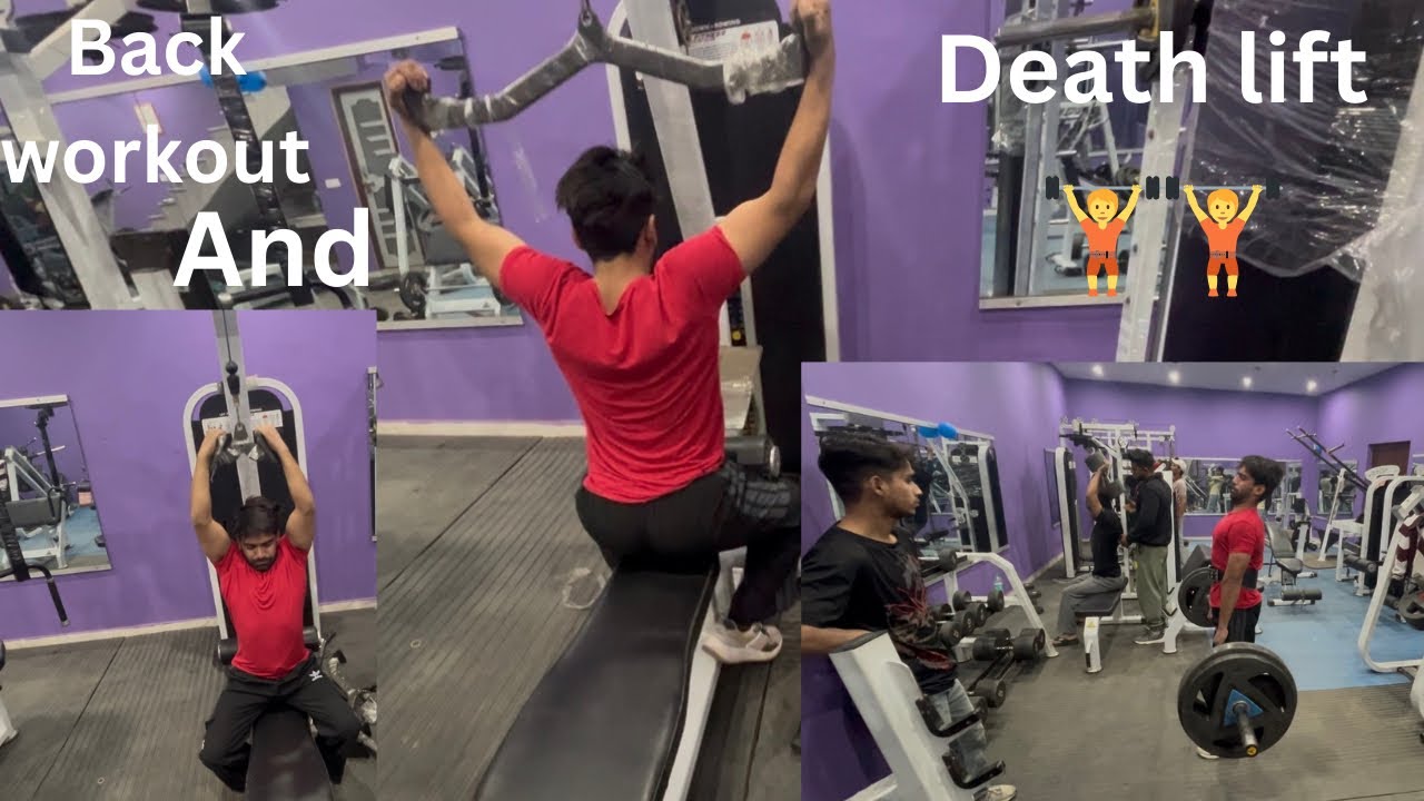 #gymequipment #backworkout and hard level workout 🏋️ with me #deathlift 