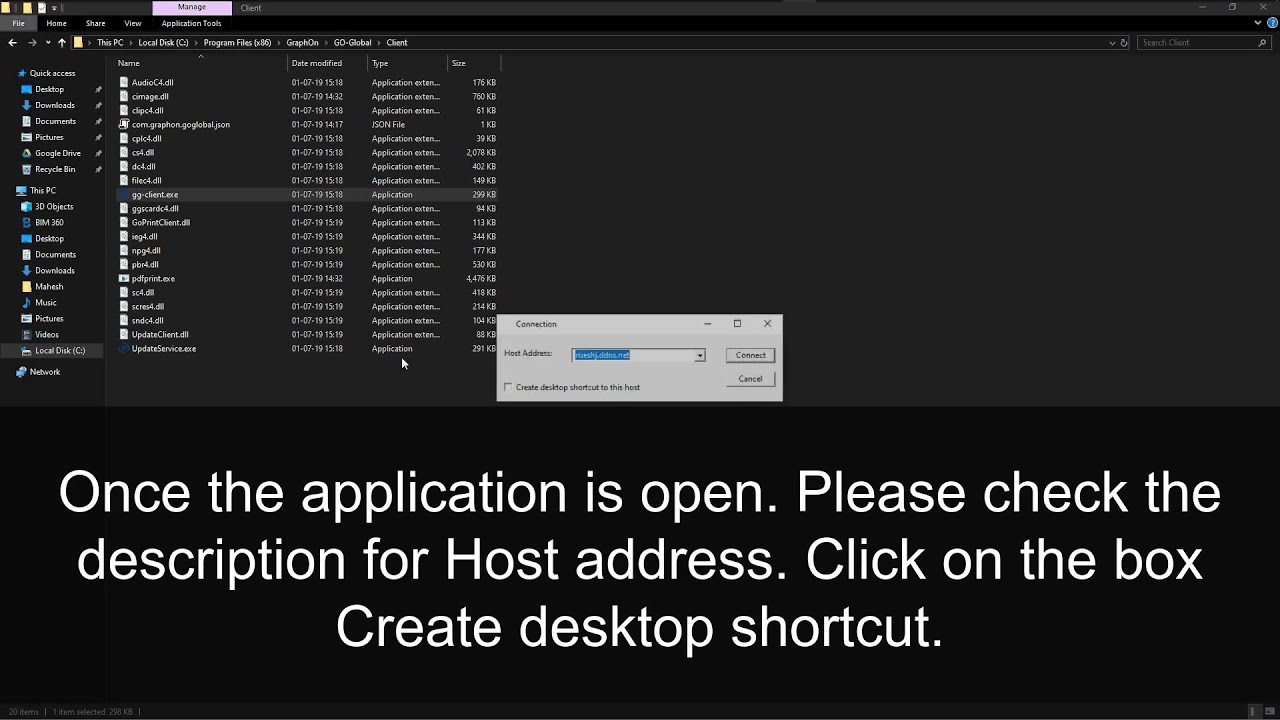 How to install Go-Global Client and access Realsoft ERP? #IT/002