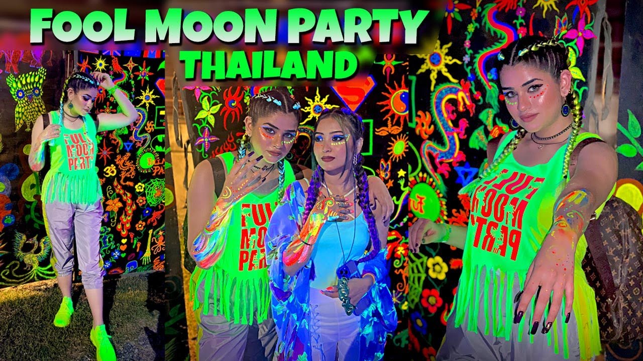 FULL MOON PARTY THAILAND💚😍| Areeshay Soomro Vlog
