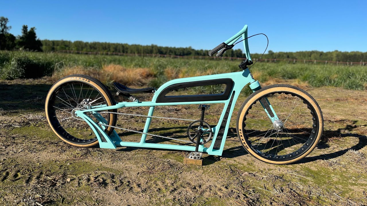 Custom fat tire stretch cruiser “TITAN” hand built custom bicycle