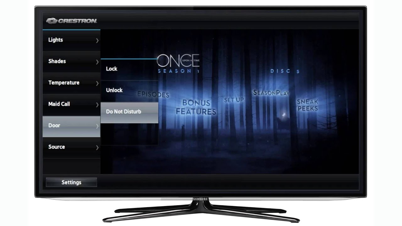 Crestron Home Automation for Samsung Smart TVs
