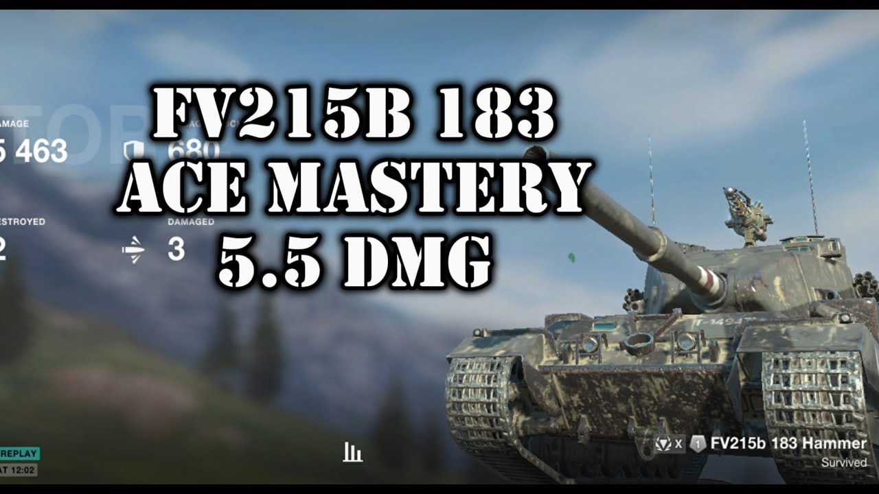 FV215b 183. Ace Mastery. 5.4 DMG. WOT Blitz.