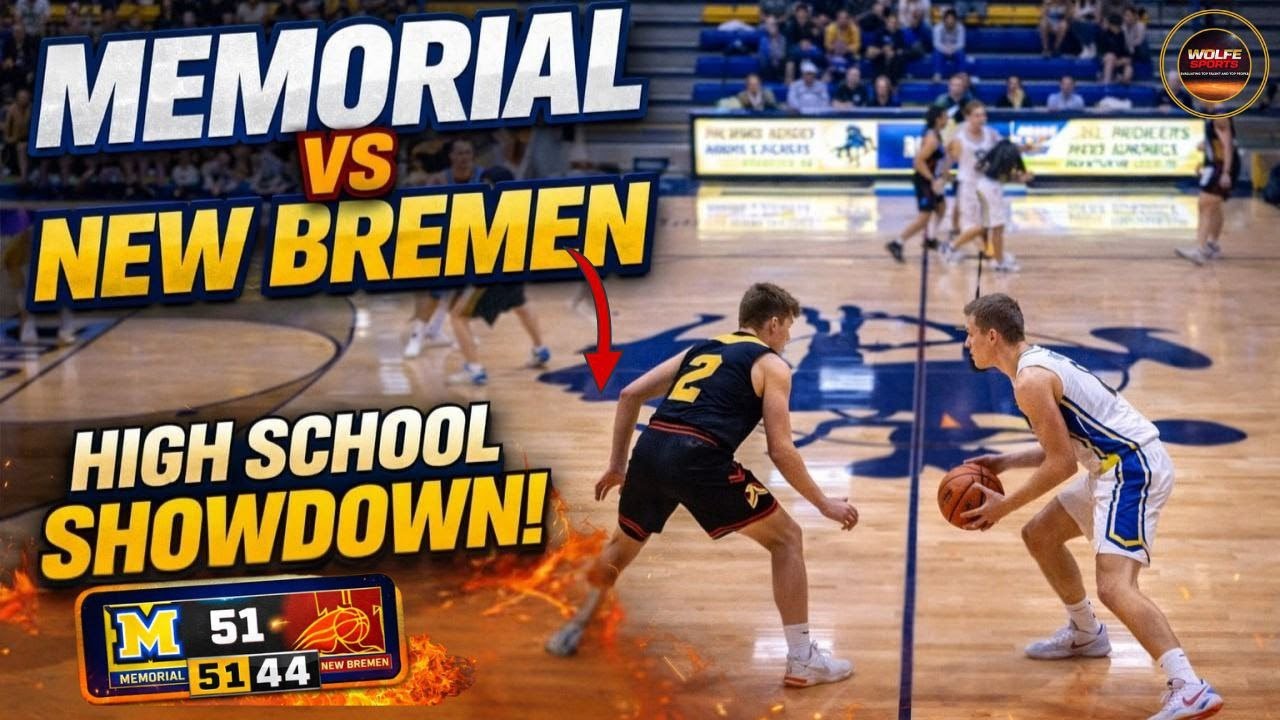 🏀 Memorial High School vs New Bremen High School 🔥 | Men’s Varsity Basketball