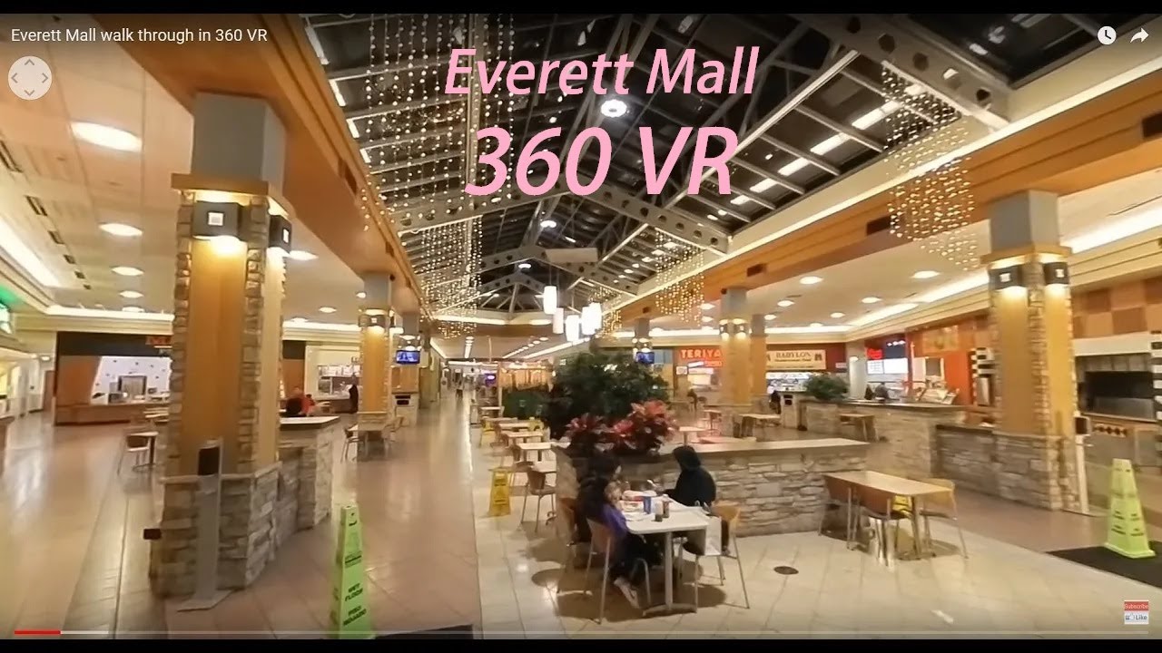 Everett Mall walk through in 4k 360 VR