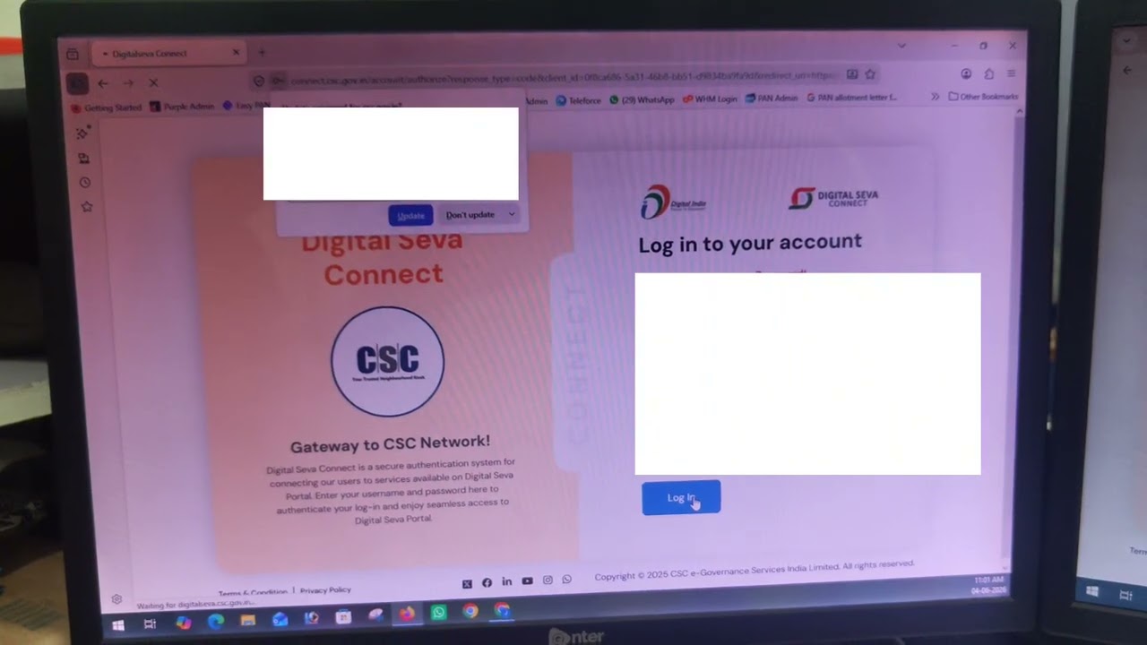 Csc Dashboard blank issue | Login Problem