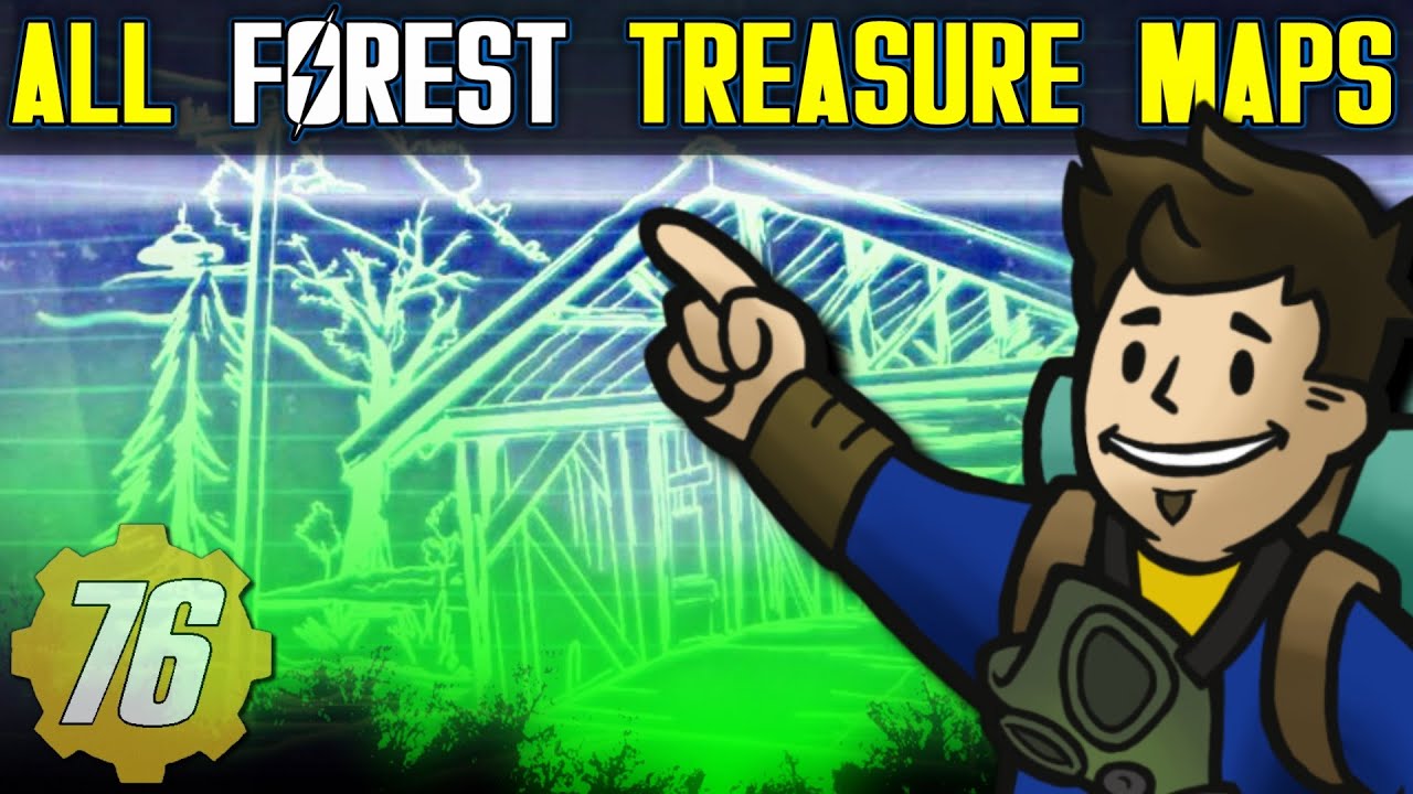 Руководство по расположению карты сокровищ ALL FOREST — Fallout 76