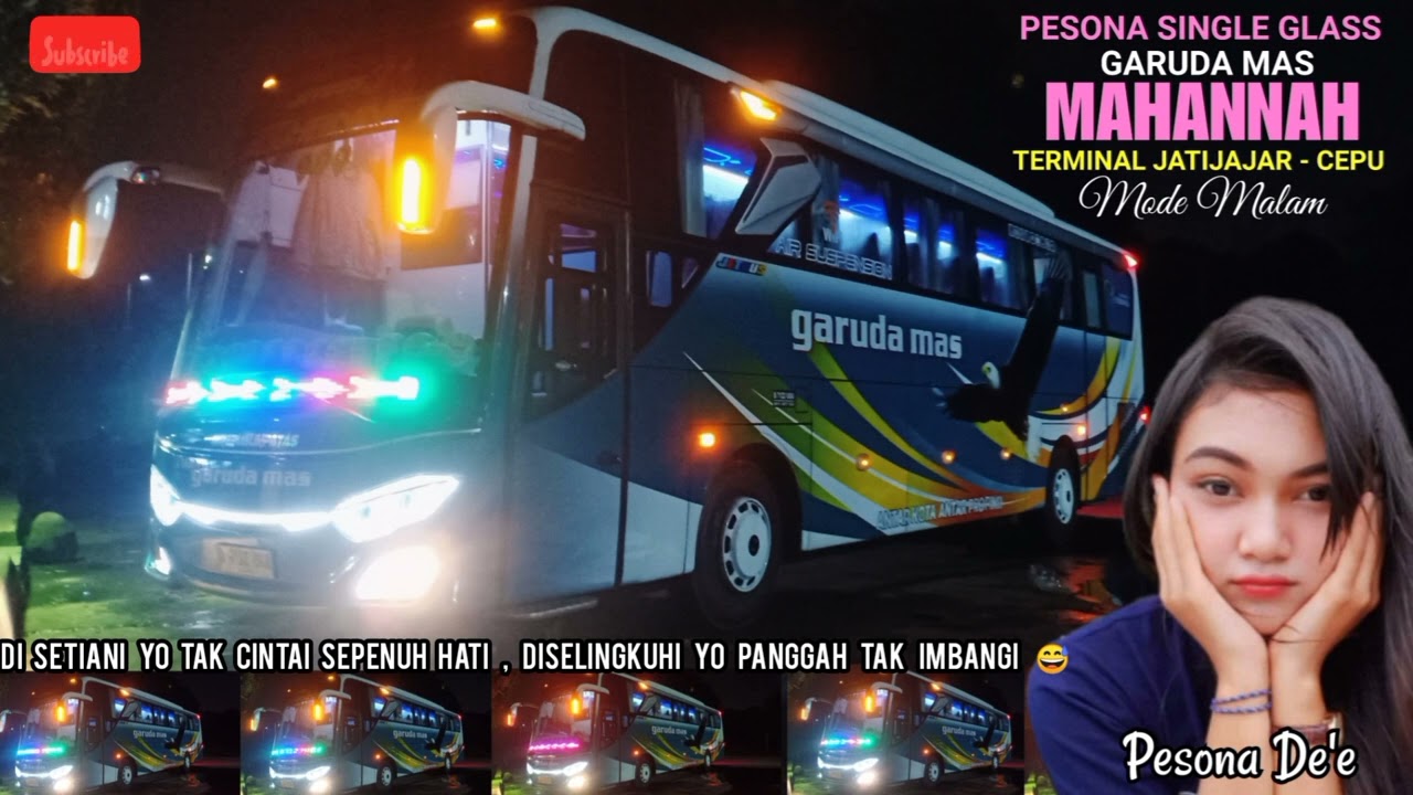 Bus Terbaru ⁉️ BUS GARUDA MAS 'MAHANNAH' Single Glass Jetbus3 Voyager,Tujuan Bogor-Cepu,Mode Malam