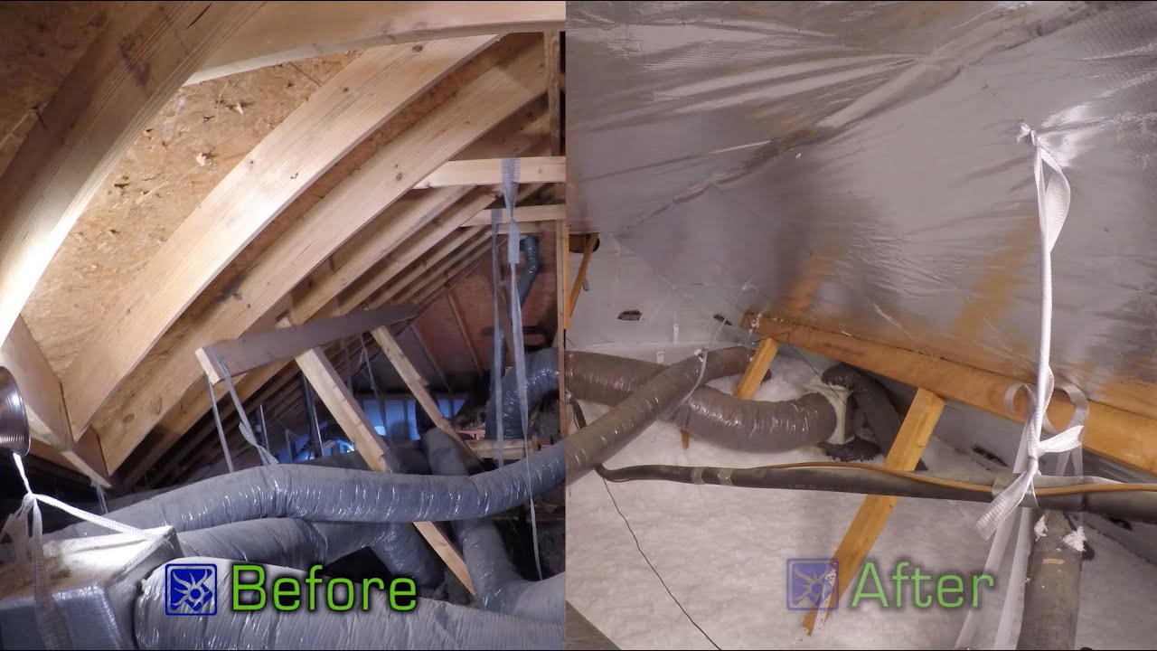 Attic Insulation and Radiant Barrier Installation