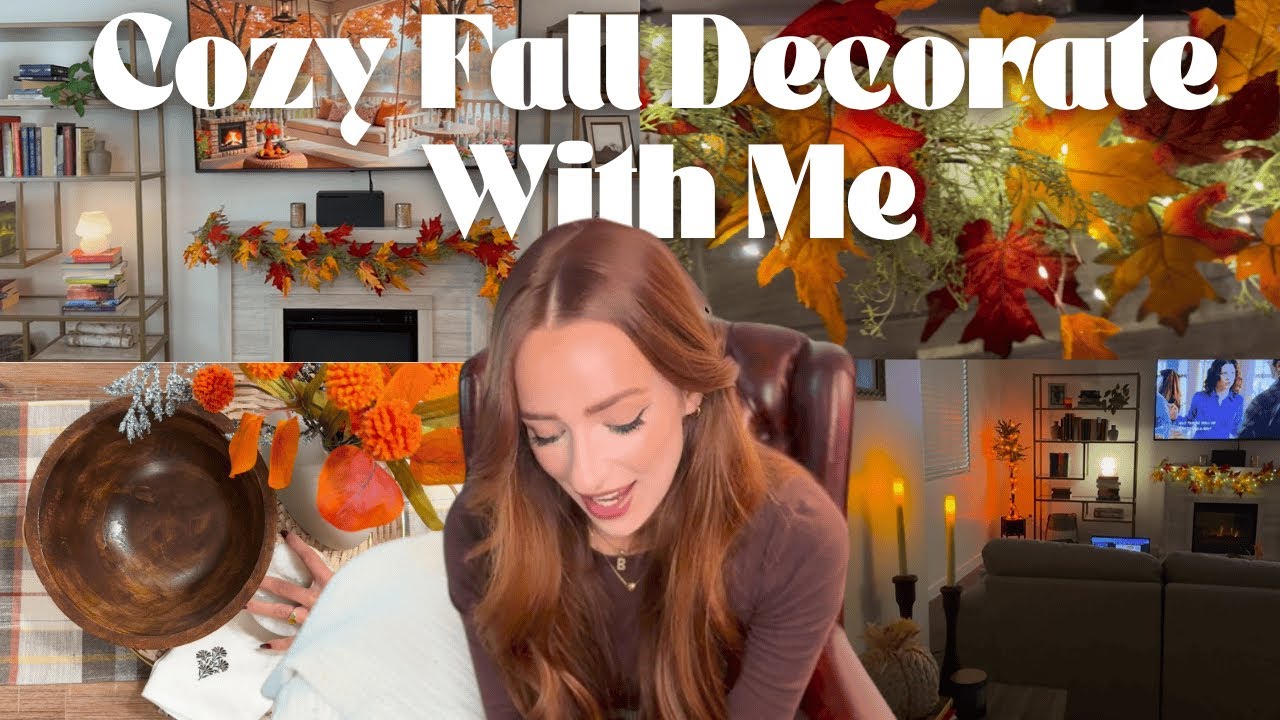 Magical Fall Decorate with Me 🍂 | Cozy Autumn DIYs, Baking & Nighttime Reveal
